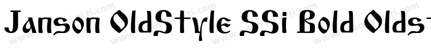 Janson OldStyle SSi Bold Oldstyle Figures字体转换